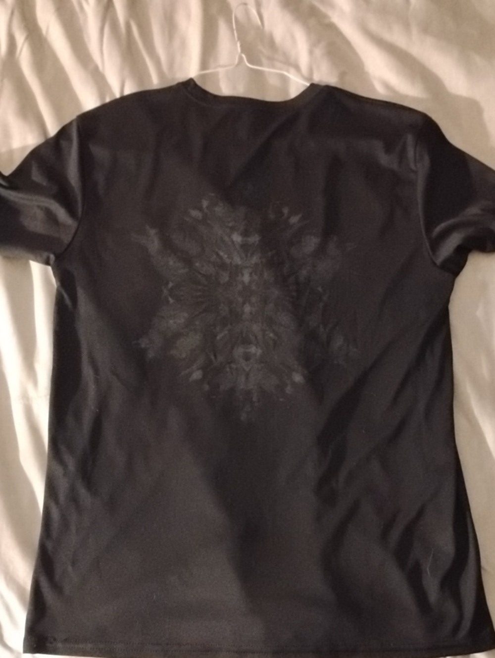 Port and Company Black Short-Sleeve Shirt with Tonal Back Graphic